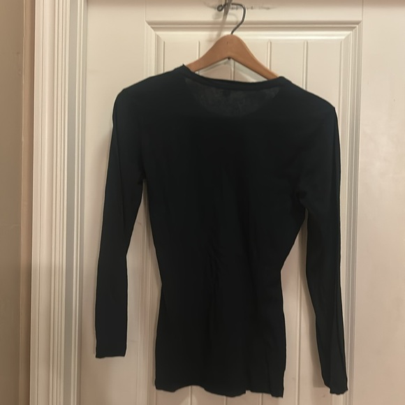 James Perse standard size 2/M black long sleeved shirt - Picture 4 of 6